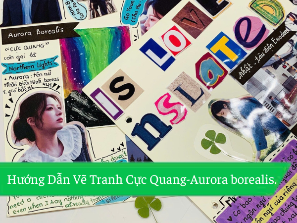 Hướng Dẫn Vẽ Tranh Cực Quang- Aurora borealis